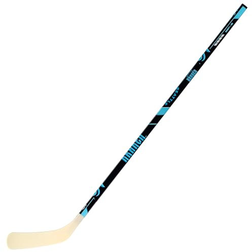 Franklin Sports Seattle Kraken Street Hockey Stick - 48 Fused Wood Stick w/ABS Blade - Left Shot - Ball Hockey - NHL Official Licensed