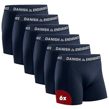 DANISH ENDURANCE 6er Pack Boxershorts Herren, Mit oder ohne Eingriff | Weiche Baumwolle Unterhosen Herren, Atmungsaktiv und mit optionalem Eingriff, für den Alltag, mit Anti-Loch-Garantie