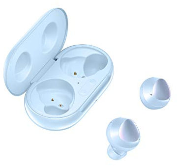 Samsung Galaxy Buds +, Kabellose Kopfhörer, 3 Mikrophone, Sound by AKG, ausdauernder Akku, 2-Wege-Lautsprecher, Bluetooth, Blau (Deutsche Version)