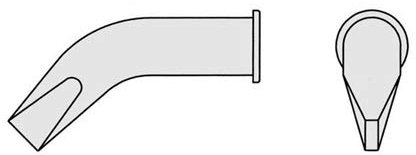 Weller T0054446299 LHT DX Lötspitze für WSP 150, Meißelförmig, 5mm x 2mm
