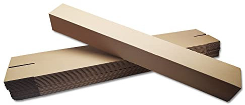 verpacking Versandhülse 775 x 105 x 105 mm Braun [Ausführung & Stückzahl wählbar] Versandkarton Faltkarton 100 Stück