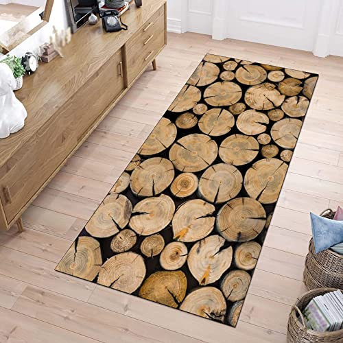 Kücheläufer Teppich Läufer Flur rutschfest Holz Moderne Waschbar Korridor Teppichläufer Flur Küche Teppich für Schlafzimmer Esszimmer Polyester Meterware Anpassbar ( Color : Color , Size : 80x150cm )