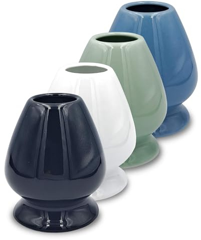 MATCHA PASSION Besen Halter Kusenaoshi Schwarz aus Keramik zur japanischen Tee-Zeremonie Matcha Zubereitung