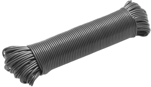 Corde à Linge 20 m – Étendoir à Linge Résistant avec Cœur en Polyester et Revêtement Plastique – Fil d’Étendage Solide et Durable pour Intérieur et Extérieur