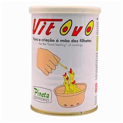 GLOBAL LUXURY MANAGEMENT PINETA Vitovo Hand Feeding Formula for Birds 250g - Protein and Vitamin-Rich Mix, Easy Digestion, Supports Growth, Ideal for Canary, Finch, Parrot, and Exotic Birds