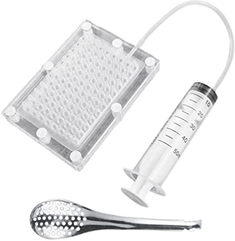GastronomíA Molecular Profesional Caviar Fabricante Gourmet Dispenser Filtro De Caviar Caborrera con Herramientas De Tubo Y Cuchara