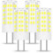 BROLSKUN Lampadina a LED Gy6.35, 12 V, attacco bi-Pin, tipo 2 pin, G6.35, ricambio per lampade alogene JCD LED AC/DC, 12 V, luce bianca diurna, confezione da 4