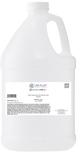 Lab Alley Witch Hazel, 100% All Natural Distilled with 14% USP Natural Grain Alcohol - 1 Gallon