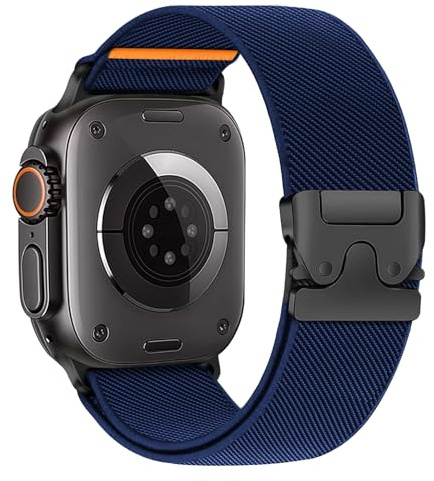 Pulseras elástica para Correas Apple Watch Ultra 3/2 49mm SE 3/2 40mm 44mm 46mm 45mm 41mm 42mm 38mm,Nailon Strap Deportiva Cierre Paracaídas Band para Correa iWatch 11 10 9 8 7 6 5 4 3 2 1 Apfelband
