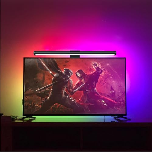 Monitor Light bar with RGB Backlight, Computer Monitor Lamp, LED Touch Control Gaming Screen Light No Screen Glare and Eye Protection for Home Office
