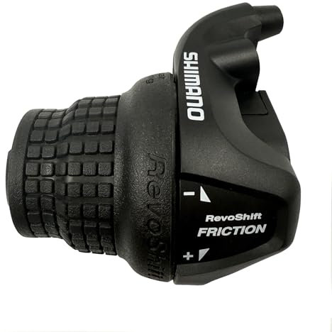 Aikolesa Bike Gear Shifters 3 Speed, Bicycle Revoshift Left SL-RS25-3L Shift Lever Bicycle Twist Grip Thumb Gear Shifter for MTB Folding Mountain Bike (RS25-3L)