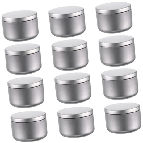 LOLIPPYY 12stücke Kerzengläser Für Kerzenherstellung Bastelprojekte Aromatherapie Und Schmuck Wiederverwendbar Mit Mattem Finish Für Kreative Ideen