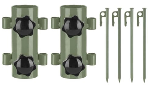 Markisen-Stützstangenhalter, tragbarer Zeltstangen-Halter, tragbarer Outdoor-Schattenstab-Stützständer für Angeln, Wandern, Camping