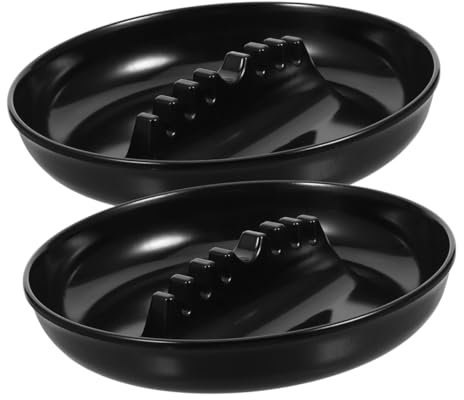 MAGICLULU 2pièces Cendrier Voiture Rond Plastique Compartiments Pour Cigares Accessoire Intérieur Automobile Pratique Et Élégant