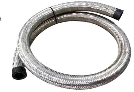 AN4 AN6 AN8 AN10 AN12 AN16 AN20 Universal Car Fuel Hose Oil Gas Line Nylon Steel Braided Radiator Brake Hose Pipe 1~10M(Steel Braid CPE AN4,8M)
