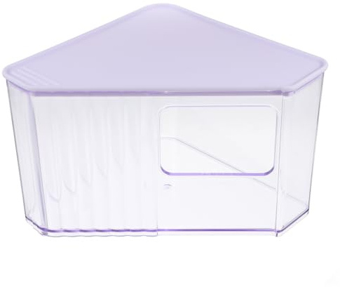 POPETPOP Lettiera per Criceti e Bagno di Sabbia Vasca ABS Trasparente Multifunzione per Piccoli Animali Accessorio per Toelettatura e Gioco Adatto a Criceti e Conigli
