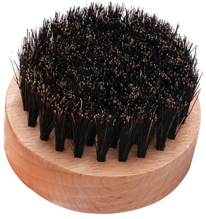 POPETPOP Pettine per Barba Setole in Legno Manico Spazzola da Barba Portatile per Uomo Strumento per Styling Baffi e Cura della Pelle