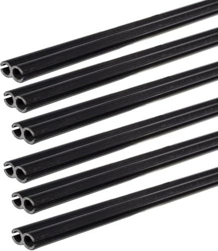 Figure of 8 Awning Rail Connector 6 x 50cm Awning Channels Strips for All Gutter Rails of Motorhomes, Campervans, Driveaway Awnings