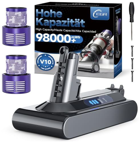 EGR V10 SV12 Battery Replacement Compatible with Dyson V10 SV12