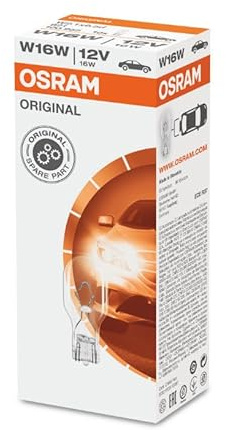 INION 10x OSR. ORIGINAL Auto Lampen W16W 12V 16W 921SET 921 Halogen Birnen Faltschachtel (10 Lampen)