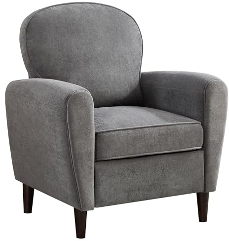 YUUIJOAA Ohrensessel Wohnzimmer,Sessel Wohnzimmer,Loungesessel für Wohnzimmer,Schlafzimmer,Wohnung und Arbeitszimmer(Darkgrey)