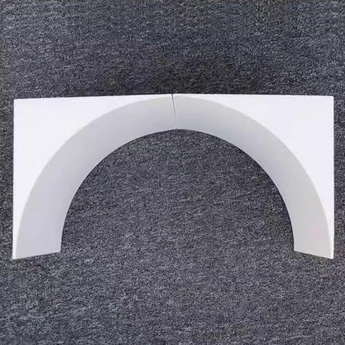 2 X DIY Rounded Archway Kit for Doorway, Lightweight Foam Arch Trim Kit, Half Circle Arch Way Molding Decor, Door Frame Arch Mold for Indoor Hallway(14x14x14cm (5.5x5.5x5.5))