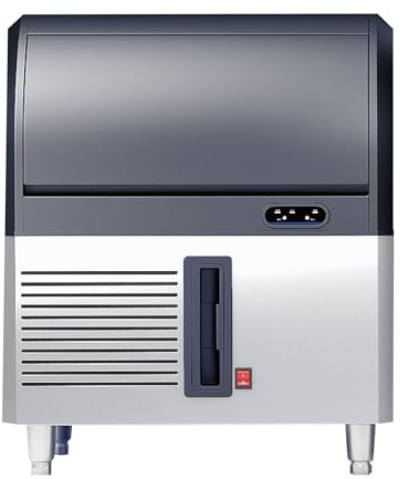 Produttore di ghiaccio cubetti pieni raffreddamento ad aria produzione 90 Kg/24h capacità 30 kg