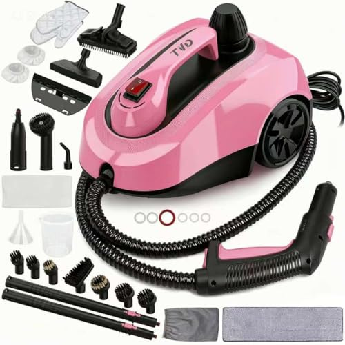 TVD Dampfreiniger, Polstermöbelreiniger, Dampfreiniger mit 5 m extra Langem Netzkabel für Bodendampfer, Ofen, Auto, Fliesen, Teppich, Polster, Sofa, Bettwanzen.