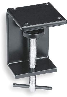 Waldmann 190007019-00014904 Tischklemme für Lupenleuchte, 0-65mm, Schwarz