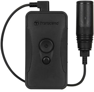 Transcend 64GB DrivePro Body 60 Action Split Bodycam, 10h Akkulaufzeit | Audio, Videoaufnahme, WLAN & Bluetooth, GPS-Ortung, IP67-Wetterschutz für Polizei, Sicherheitsdienste & Wachpersonal.