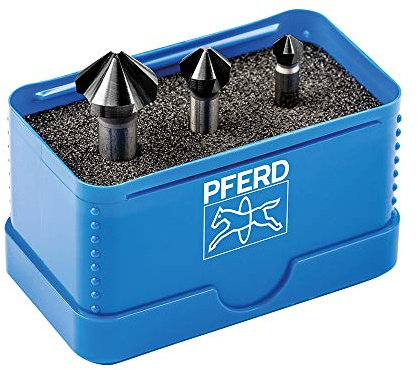 PFERD TOOLS HSS Kegel-/Entgratsenker-Set, 3-tlg. | 90°, Ø 6,3-16,5 mm, DIN 335 C, HICOAT | 25202158 - zum Versenken von 90°-Schrauben