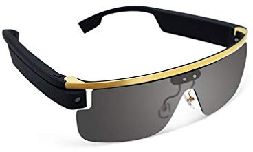 SMSOM Smart Glasses HD Sport all'aperto Camera di registrazione della videocamera Bluetooth Telefono cellulare Live Smart Camera Glasses Open Ear Audio Occhiali da sole per gli sport all'aperto, equit