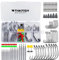 THKFISH Angelzubehör Set Gewichte Sinker Drop Shot Gewichte Kit Verrückte Offset Haken Rollende Wirbel Schnappt 123 Stück