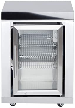 Allgrill Top-Line modulare Outdoorküche Edelstahl Modul 10 Anbau-Kühlschrank 63 Liter