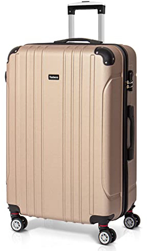Todeco Resväskor, Champagne, S (55cm - 33L), Resväska