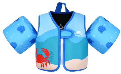 Gogokids Brassards Flotteurs pour Enfants, Veste de Flottaison pour Tout-Petits avec Deux Brassards, Équipement de Flottabilité pour Enfants de 2-6 Ans / 15-30 KG, Idéal pour Piscine et Plage