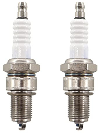 MCHNIC 2x Zündkerze für MTD ThorX, Briggs & Stratton OHV 35, OHV 45, OHV 55, OHV 400, OHV 500, OHV 600, 395 PO, 395 SPO, 42 PO, 42 SPO, 46 PO, 46 SPO Rasenmäher