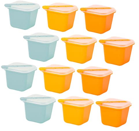 Cabilock 12piezas Molde Para Paletas Con Palitos Moldes Para Cubitos De Hielo Fácil De Desmoldar Para Uso Casa o Fiestas