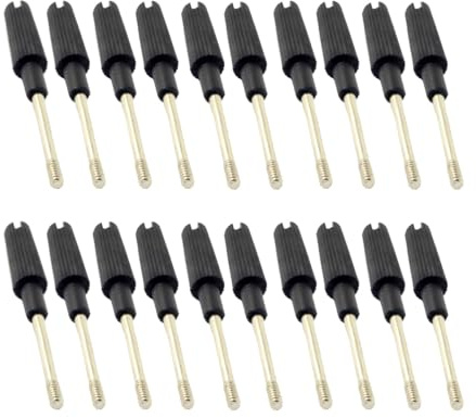 CY Kabelschrauben, Rändelschrauben Nr. 4–40 UNC, 47 mm Länge, Edelstahl-Umspritzung für Computer-DVI-VGA-RS232-Kabel (20 Stück)