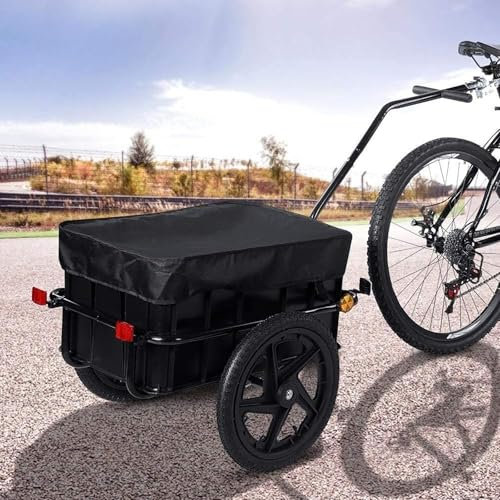 ERSINIAN Remorques de Transport pour vélos, Chariot de remorque pour vélos, Chariot à Main, Conception de Barre de remorquage sécurisée, Connexion Facile au vélo, pour Le Transport