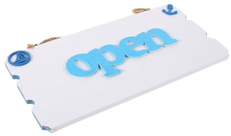 JUMPLAWN Cartello Legno Reversibile Aperto Chiuso Per Negozio Design Vintage Bifacciale Da Appendere Facile Da Installare Ottima Visibilità e Resistente All Uso Quotidiano Decorazione Per
