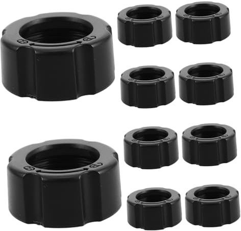 Lurrose Écrous de Serrage Fixation Solide pour Support Téléphone Voiture Lot de 10 Pièces en Plastique Noir Compatible pour Sièges Avant et Arrière