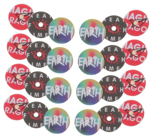 Warmhm 24pcs Aromatherapy Refill Pads Car Air Freshener Tablets Record Player Shape Essential Oil Aroma Pads for Vehicle Interior Fragrance Replacement