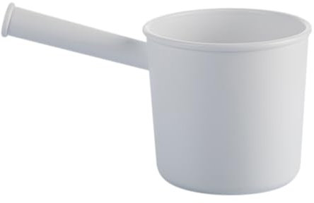 TOPPERFUN Cuchara De Cocina De Plástico Blanca Para Agua Con Mango Ergonómico Resistente y Capacidad Grande Utensilio Saludable Para Uso Doméstico y Profesional
