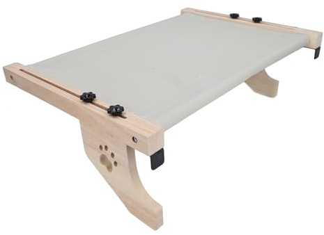 Trespolo per Gatti da Montare sul Davanzale della Finestra del Letto, 40X17 cm, Comodo da Montare sul Davanzale della Finestra del Letto per Gatti, da Montare su Balconi
