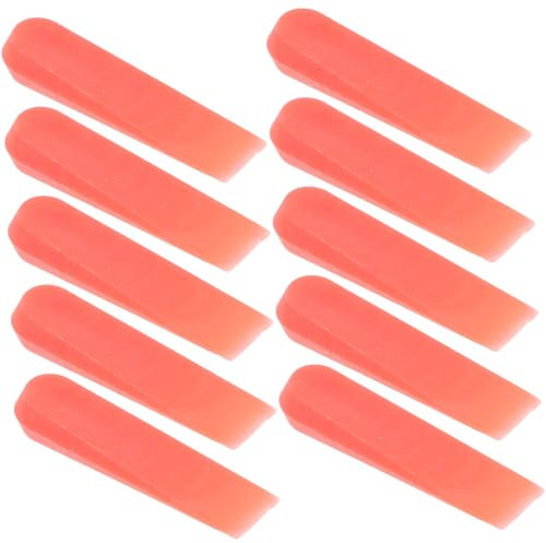 SHINEOFI 100pcs Tile Leveling Wedges and Spacers Set 5mm Red Plastic Tile Leveler Clips for Ceramic Installation Levelling System Tools for Floor and Wall Tiling