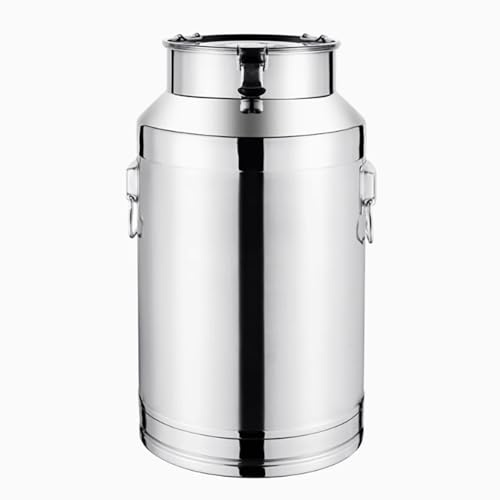 FEVKFTXF 5L-100L in Acciaio Inox barile di Vino stoccaggio barile di Latte sigillato, Contenitore ermetico per Alimenti,11L
