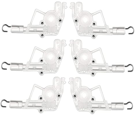 OFFSCH 6piezas Controlador Varilla Hexagonal para Persianas Plástico Transparente Bajo Perfil Reemplazo para Ventanas Hogar Oficina y Salón