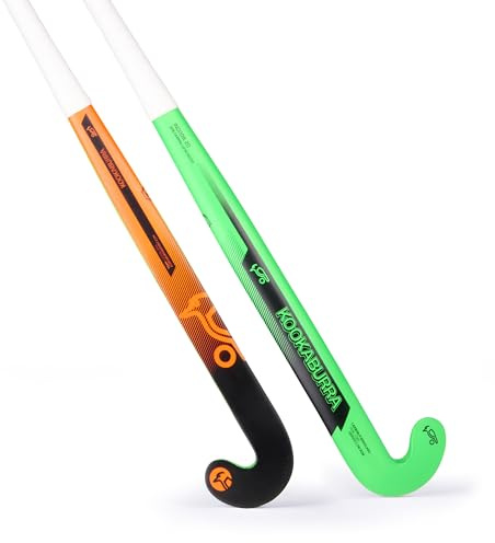 Kookaburra Pro Indoor 20 Hockey Stick Palo, Unisex, Verde y Naranja, 37.5 Light