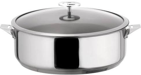 Cuisinox - Eclipse - Sauteuse 28 cm tout inox - Fond encapsulé - Compatible tous feux dont induction - Acier inoxydable 18/1 - Finition miroir